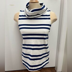 Maeve Anthropologie Nautical Sleeveless top with cowl neck. Womens size XS.